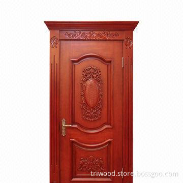 Exquisite Interior Composite Wood Door with Natural Wood Veneer and Environment-friendly Painting